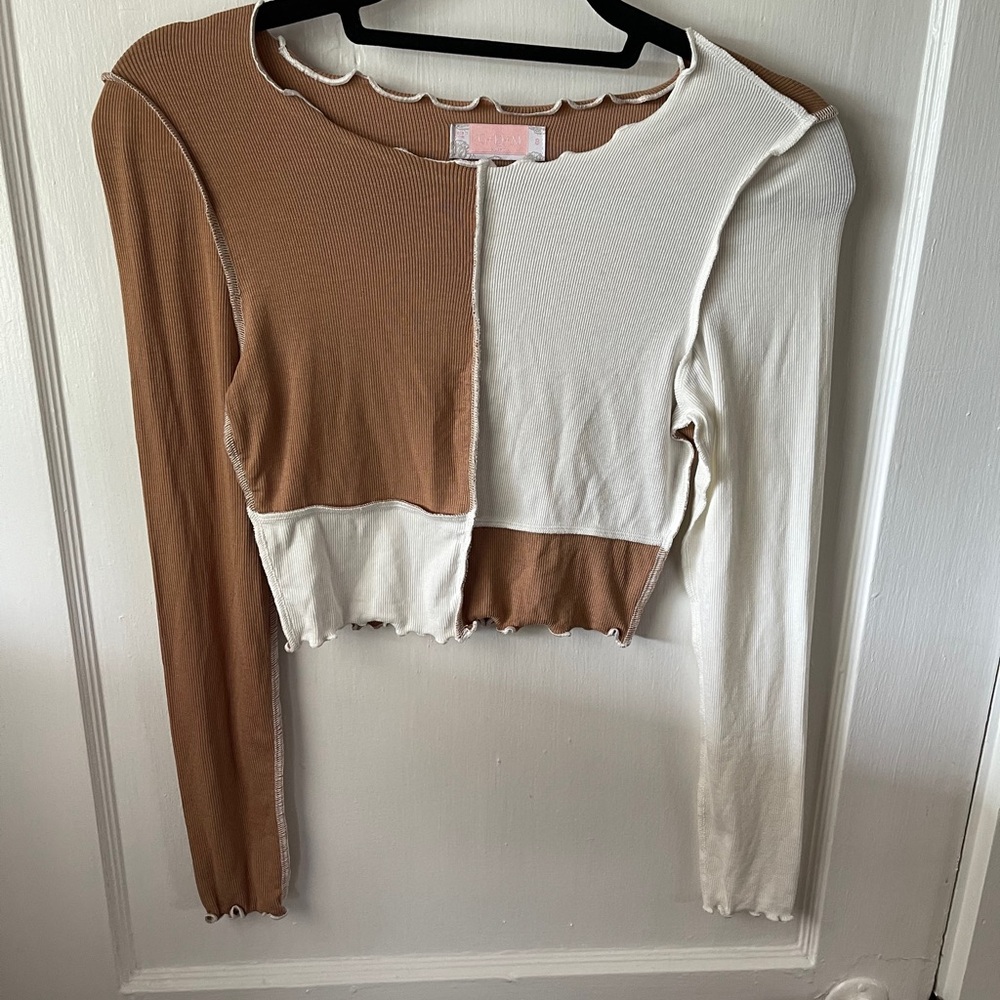 C+D+M Colorblock Long Sleeve Top